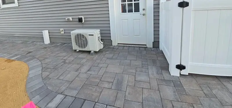 concrete paver patio