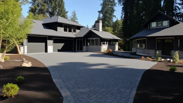 concrete paver driveway